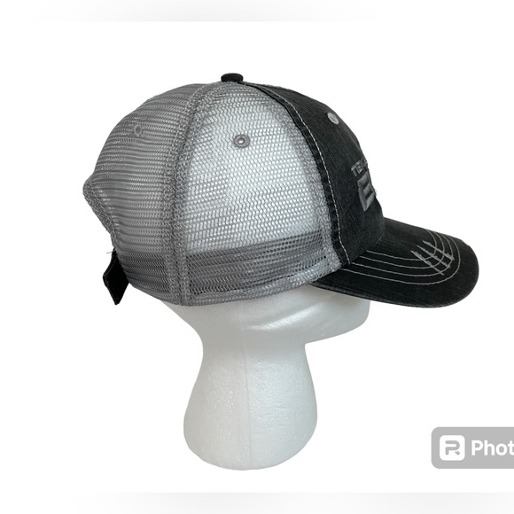 Texas Elite Ball Cap Distressed Strapback Spacecity Gray Mesh Trucker Adjustable - Picture 5 of 9